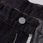 Classic Dark Wash Wide-Leg Denim Jeans