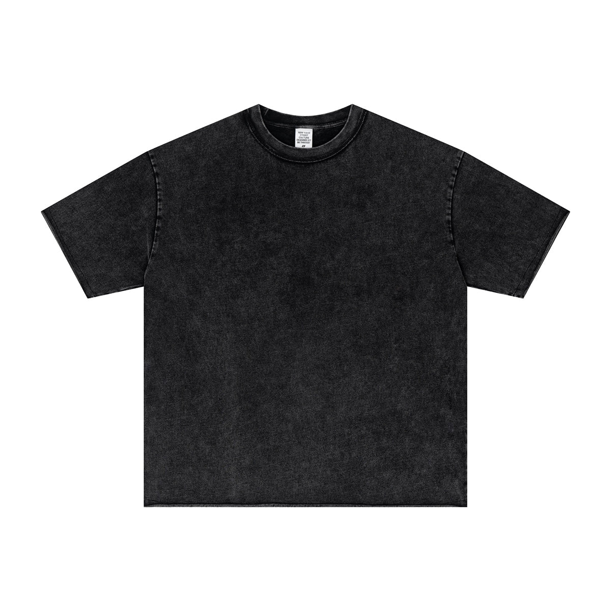 Washed Raw Edge Reverse T Shirt 275gsm