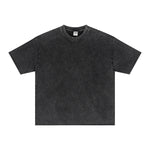 Distressed Raw Edge Washed T Shirt 275gsm
