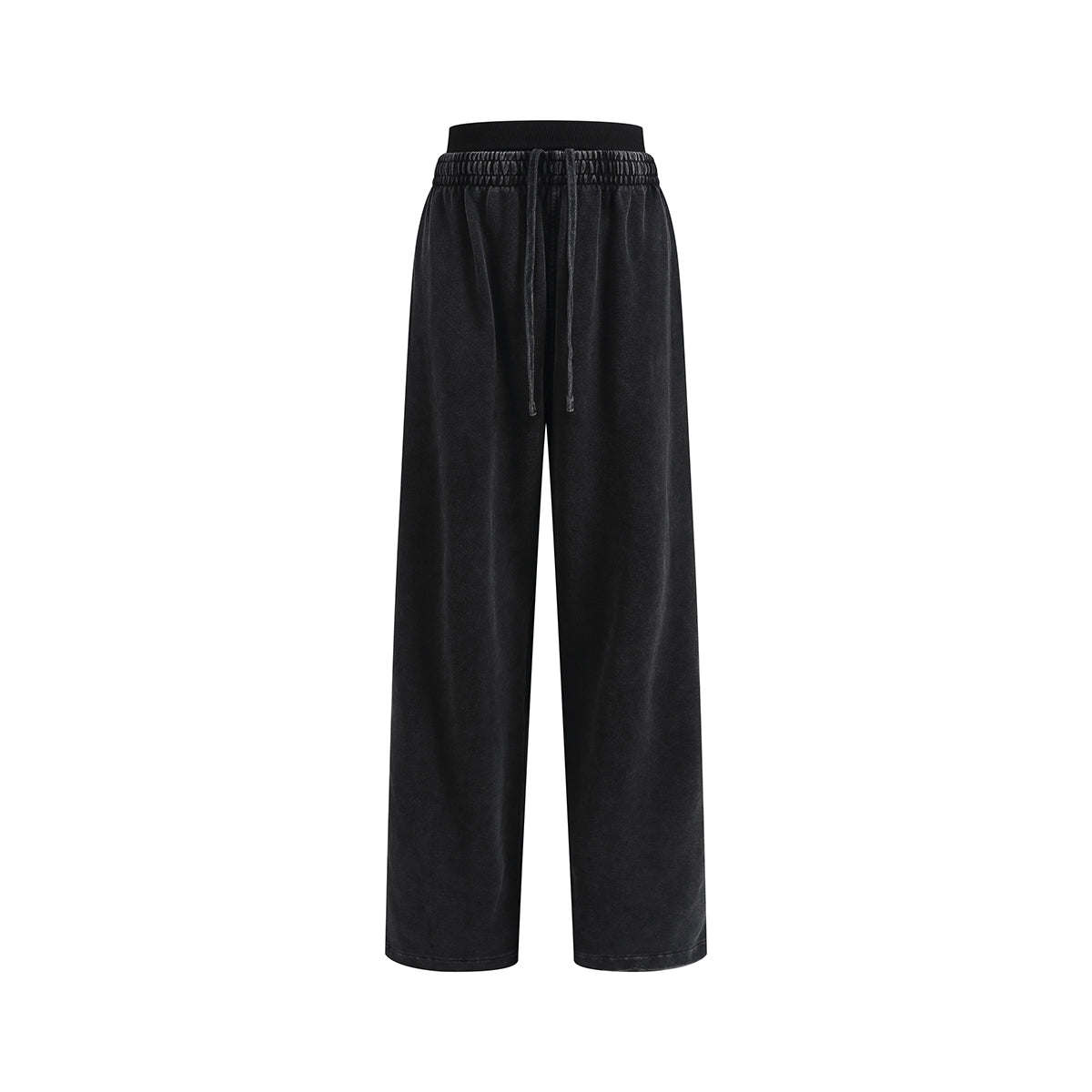 Heavy Wash Cotton Double Waistband Sweatpants