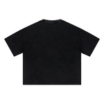 Vintage Washed Oversized Metal Rivet Neckline Tee