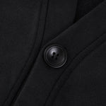 Black Stone Wash Sweatshirt Cardigan