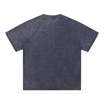 Stone-Washed Raw-Edge T-Shirt 270gsm