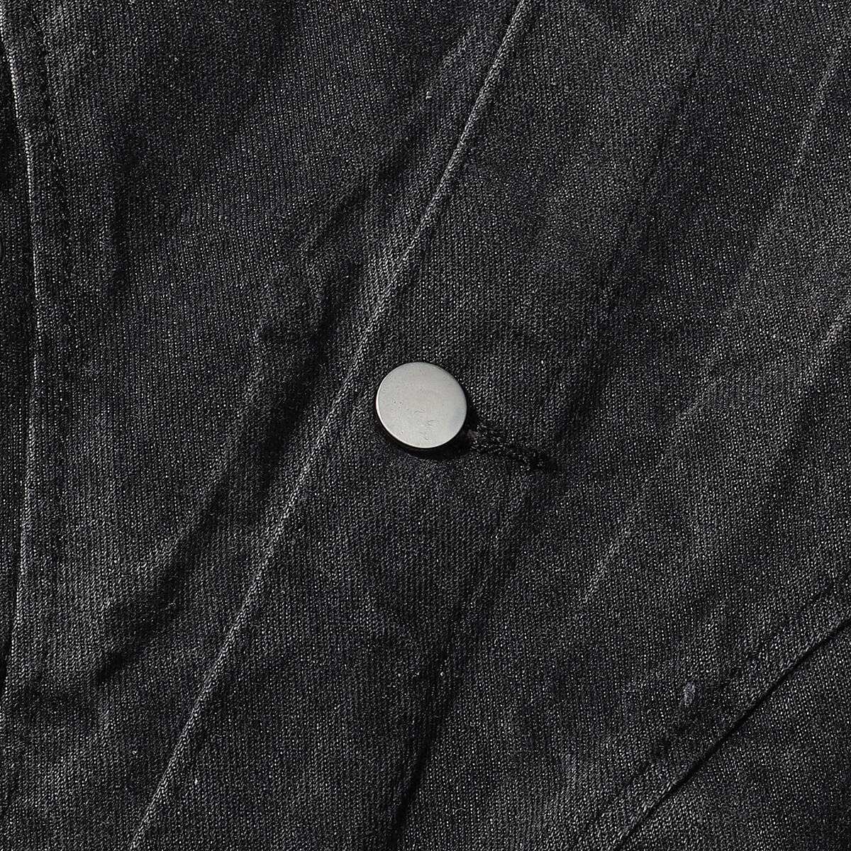 Streetwear Black Washed Denim Jacket