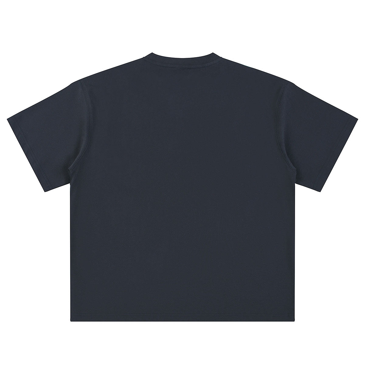 Relaxed Fit Boxy Solid Color Minimal Tee