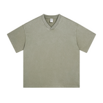 Batik Vintage Washed V-Neck T-Shirt 250gsm