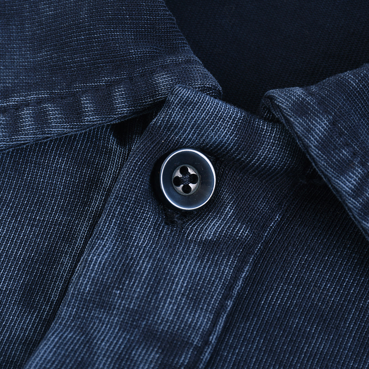 Stone-Washed Cotton Polo Shirt 310gsm