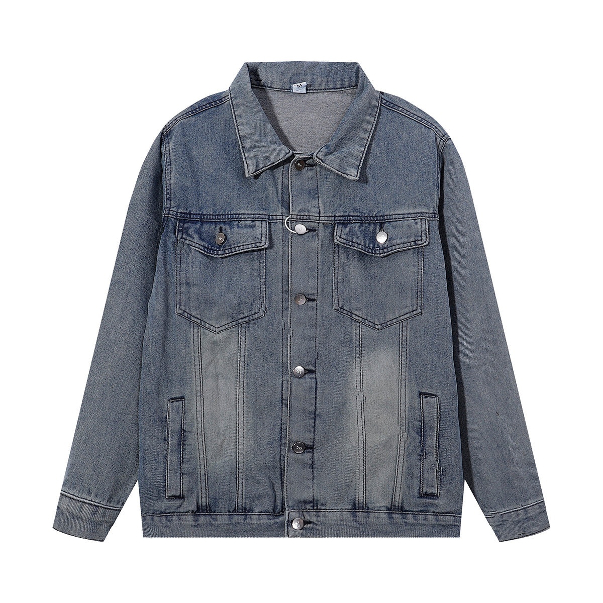 Relaxed Washed Denim Trucker Jacket