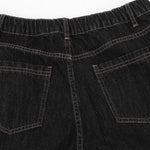 Checkered Bandana Baggy Denim Bermuda Shorts