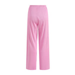 Women's Relaxed Straight Leg Ribbed Trousers