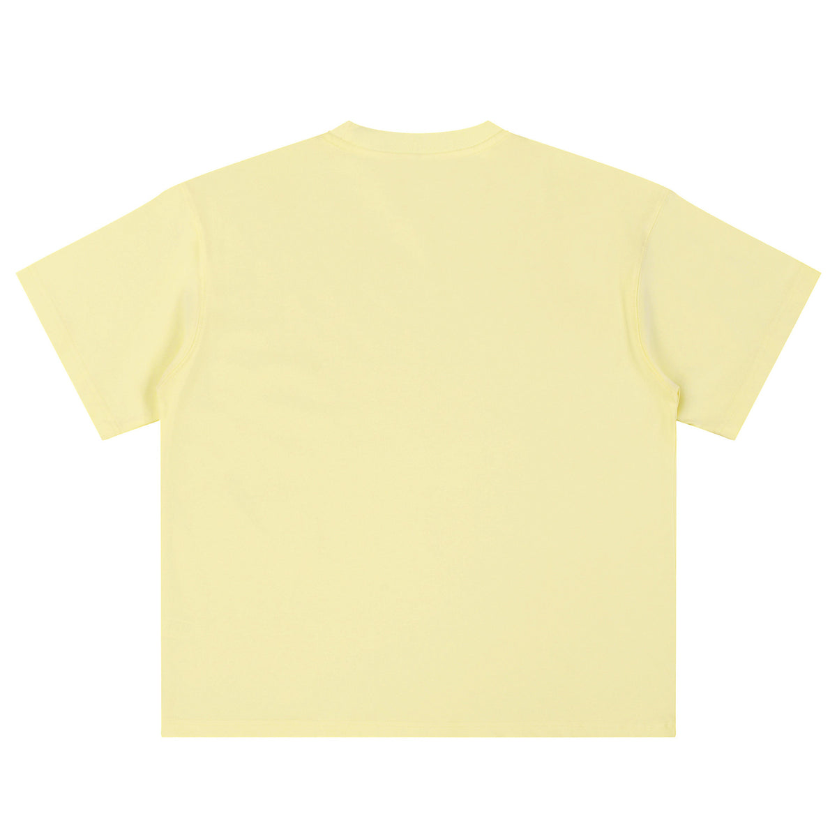 Relaxed Fit Boxy Solid Color Minimal Tee