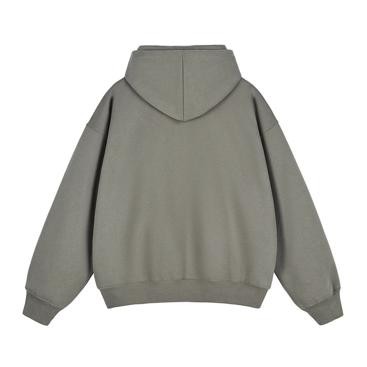 Heavyweight Double-Slider Zipper Fleece Hoodie