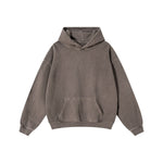 Heavyweight Washed Cotton Kangaroo Pocket Hoodie