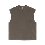 Camiseta sin mangas Raw Edge Destructive Muscle de 275 g/m²