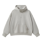 Heavyweight Half Zip-Up Oversized Hoodie