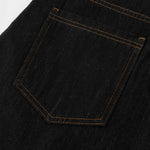 Wide Leg Embroidery Selvedge Bermuda Shorts