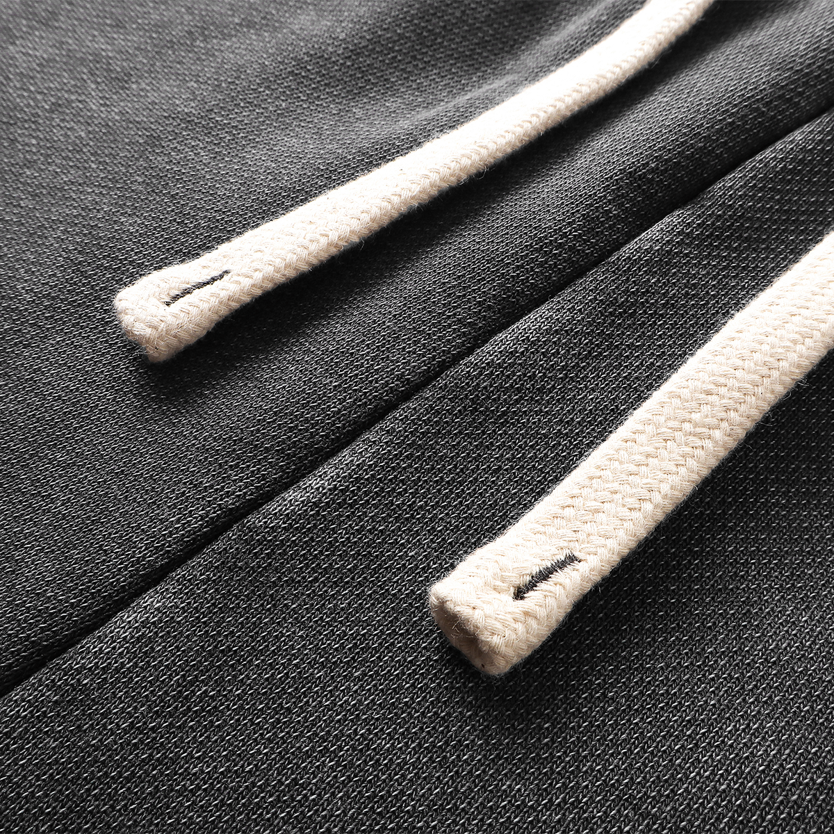 Ripped Hem Loose Fit Cotton Sweatpants