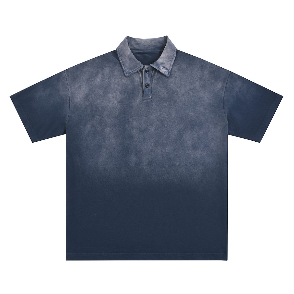 Gradient-Fade Cotton Polo Shirt 310gsm