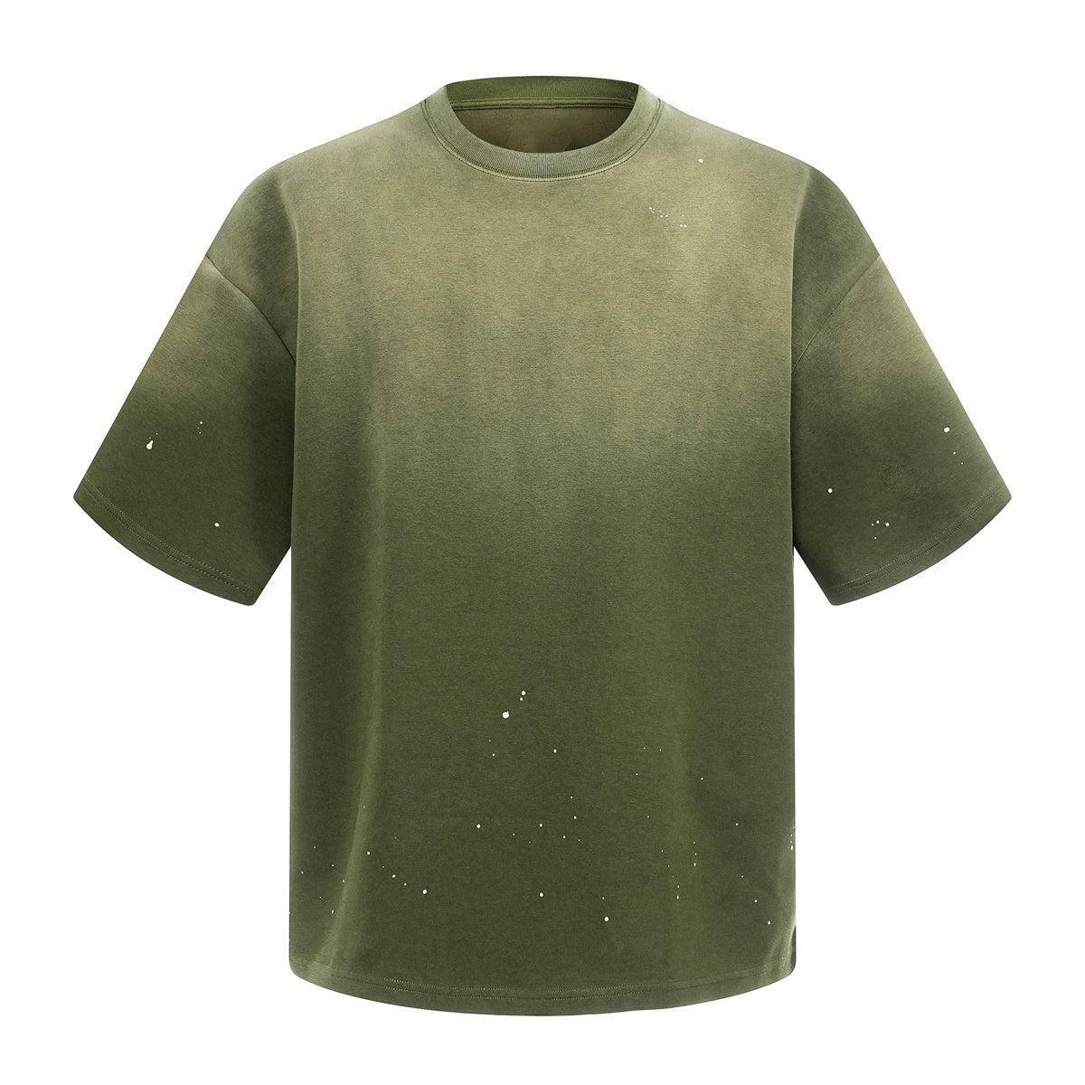 Splatter Dye Washed Distressed Air Mamba Cotton Tee