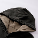 Tiger Stripes Gradient Color Zip Up Hoodie