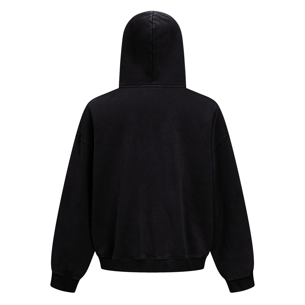 Vintage Oversized Full Zip Kangaroo Pocket Hoodie