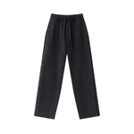Raw Edge Straight Leg Fleece Sweatpants