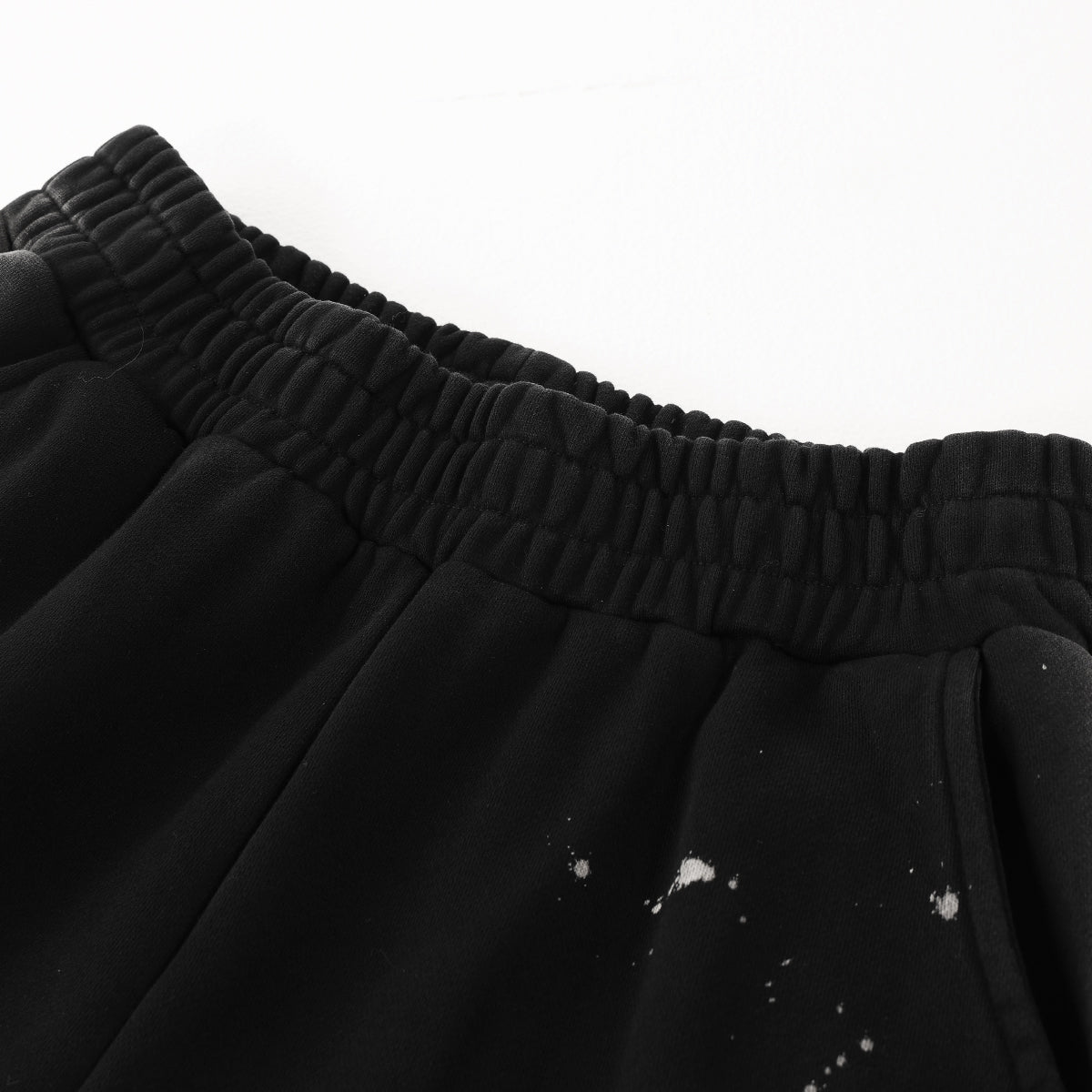 Casual Loose Fit Paint Splatter Elastic Waist Sweatpants