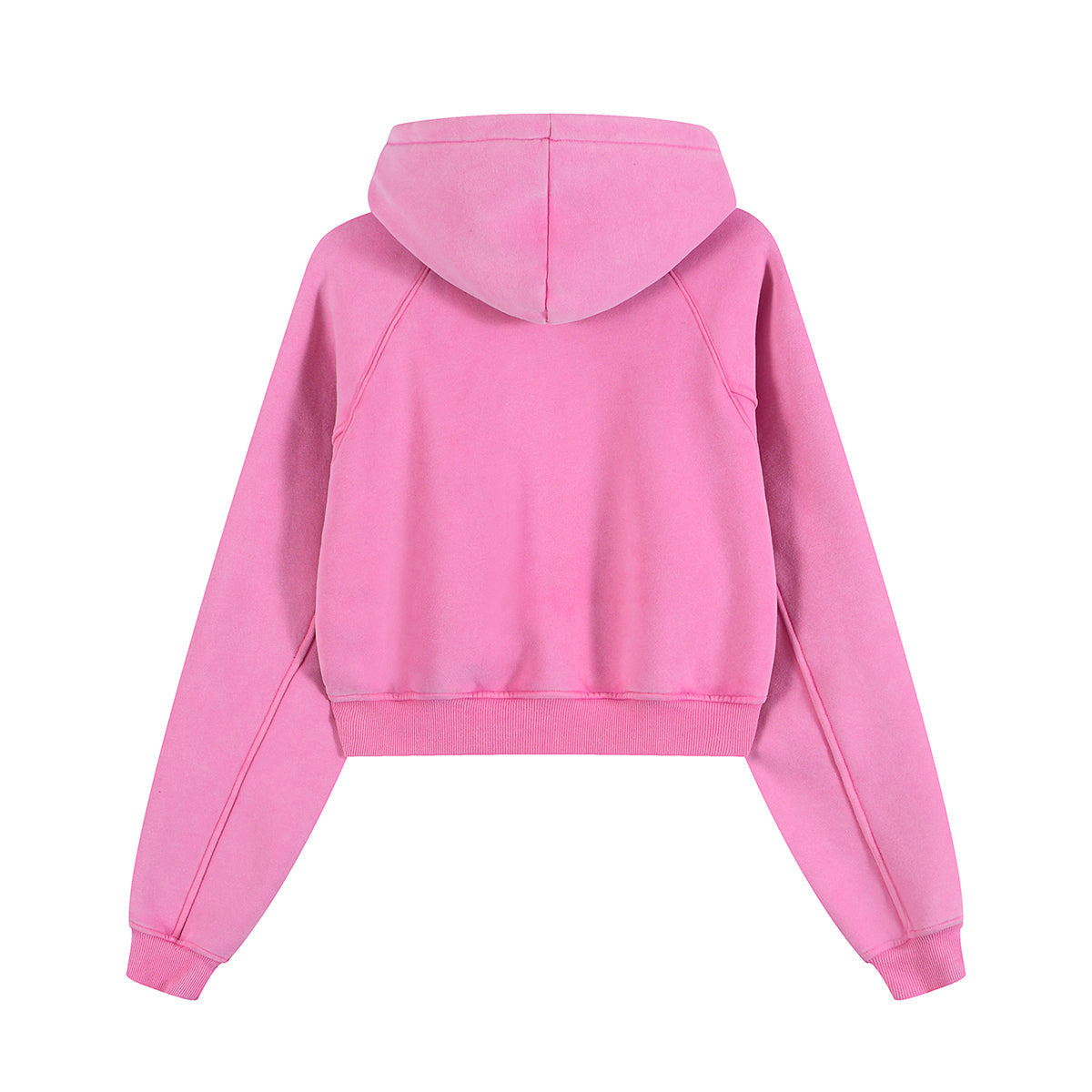 Plush Lining Crop Pullover Hoodie