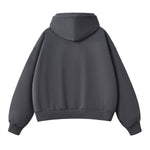 Solid Color Baggy Fleece Hoodie