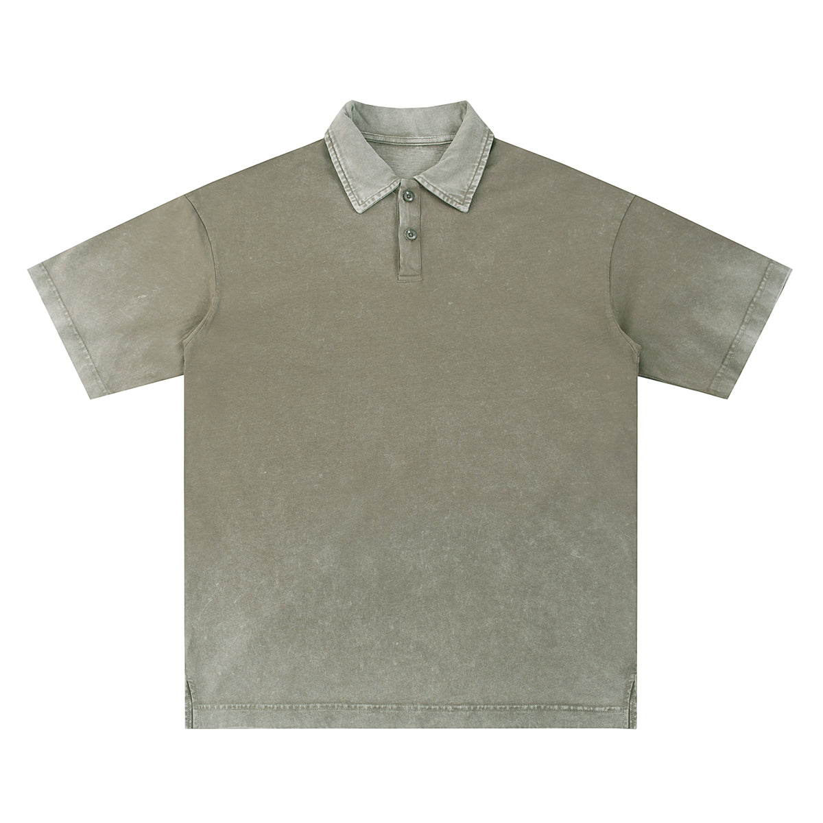 Heavyweight Reverse-Dyed Polo Shirt 320gsm
