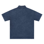 Stone-Washed Cotton Polo Shirt 310gsm