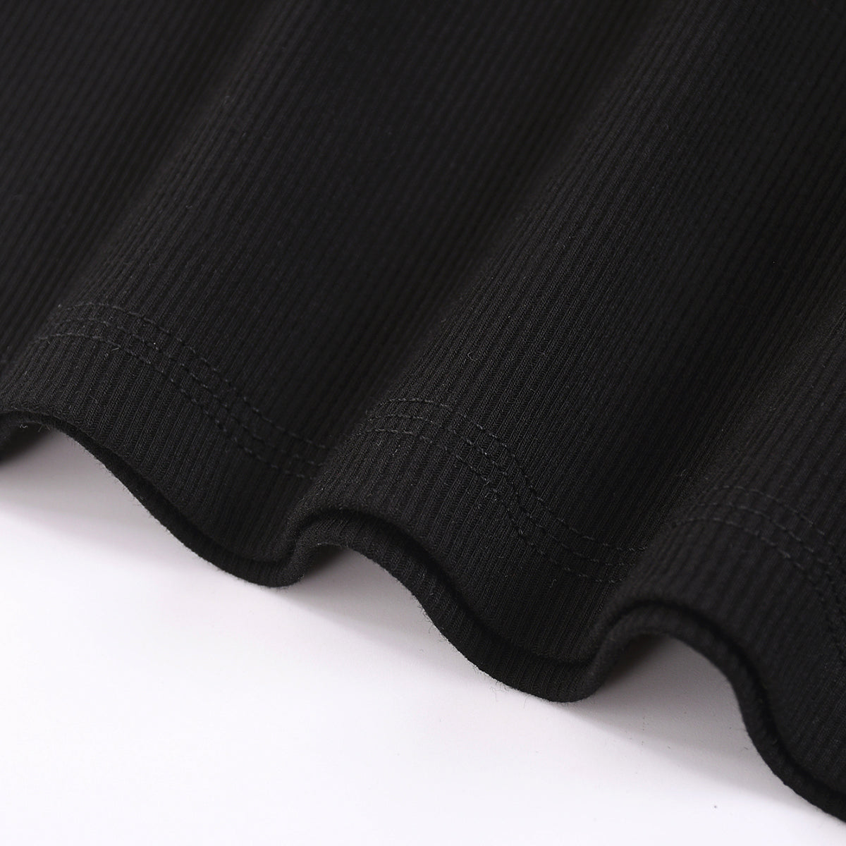 Classic Scoop-Neck Ribbed Sleeveless Top 250gsm