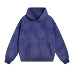 Rips Soft Fleece Lined Distressed Pullover Hoodie