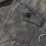 Relaxed Jacquard Denim Trucker Jacket