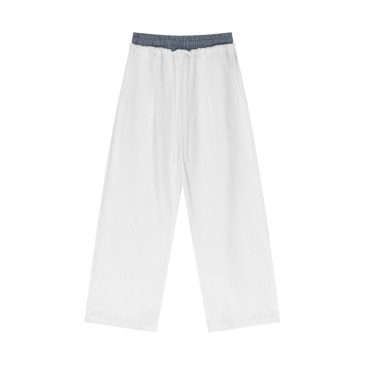 Double Waistband Baggy Trousers