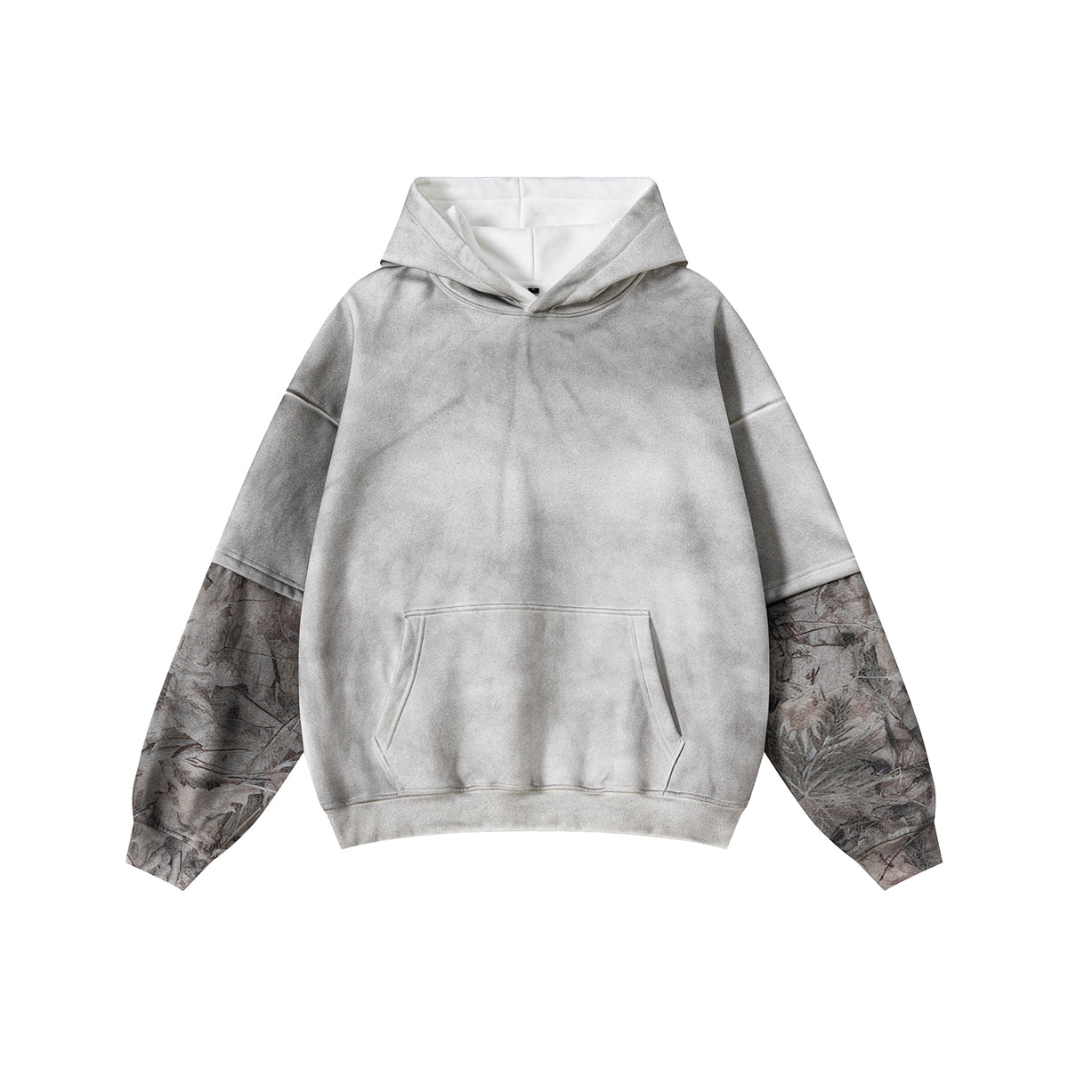 Branch Camo Sleeve Spray-Dyed Fleece Hoodie
