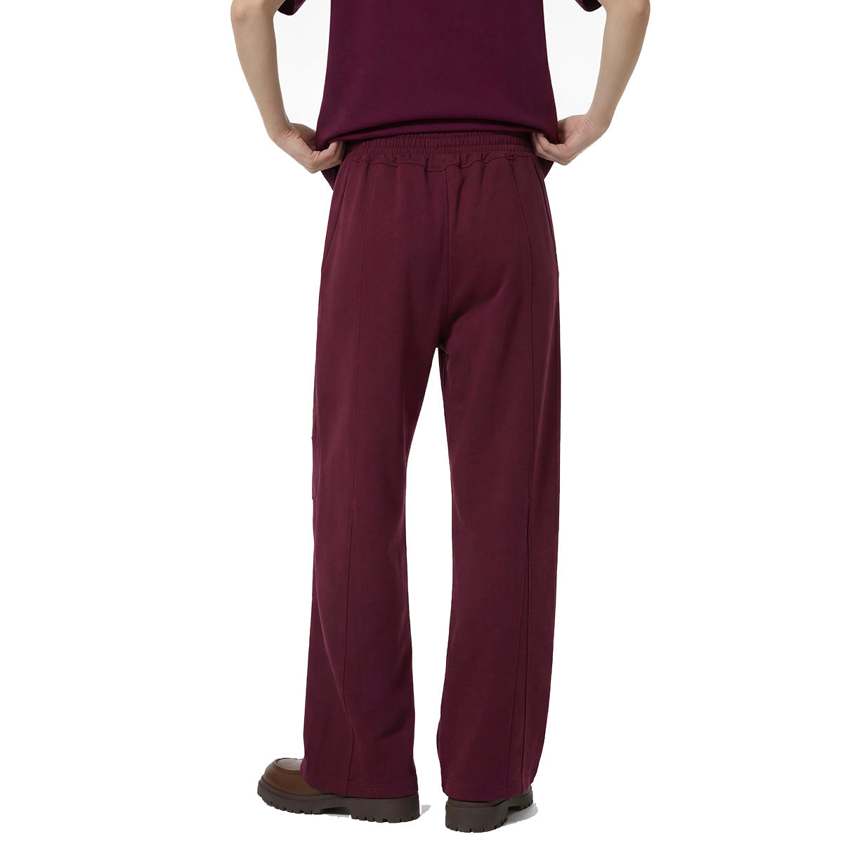 Minimalist Wide-Leg Elastic Waist Pants