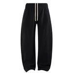 Elastic Drawstring Waist Fleece Jogger Pants
