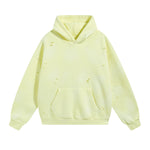 Rips Soft Fleece Lined Distressed Pullover Hoodie
