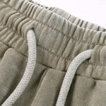 Washed Faded Cotton Sweatshorts