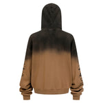 Tiger Stripes Gradient Color Zip Up Hoodie