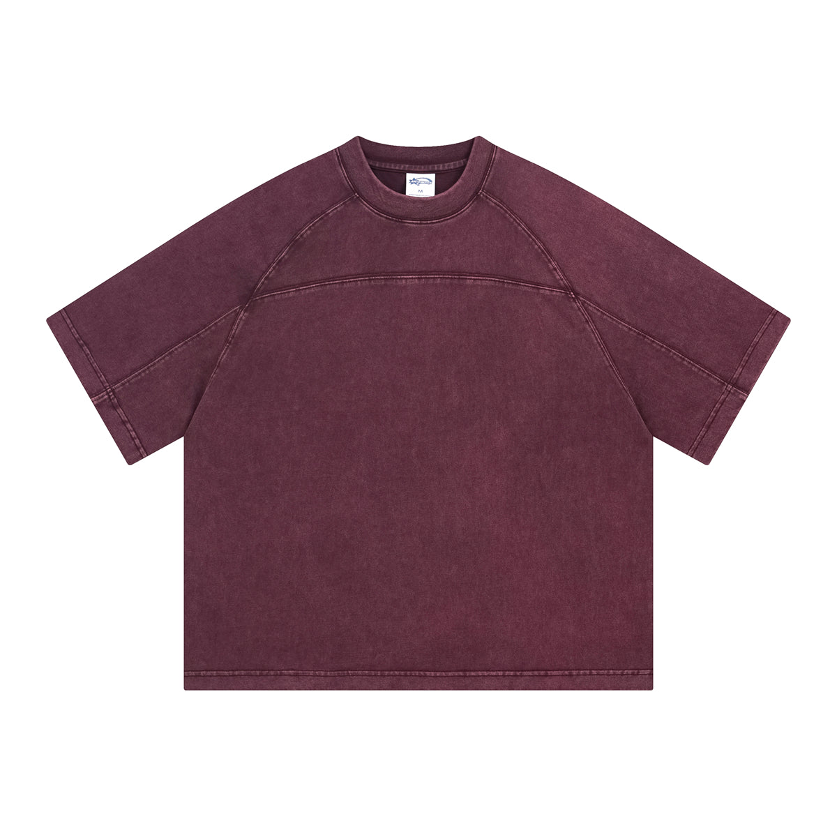 Vintage Washed Patchwork Cotton Tee 285gsm