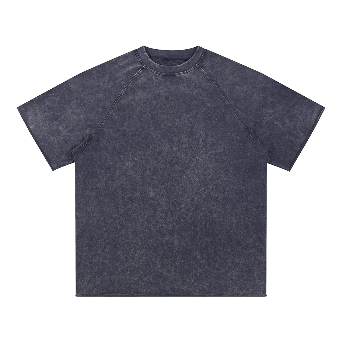 Stone-Washed Raw-Edge T-Shirt 270gsm