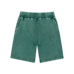 Men's Casual Washed Drawstring Sweat Shorts