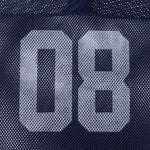 Athletic Mesh Cropped Football Jersey Number 08