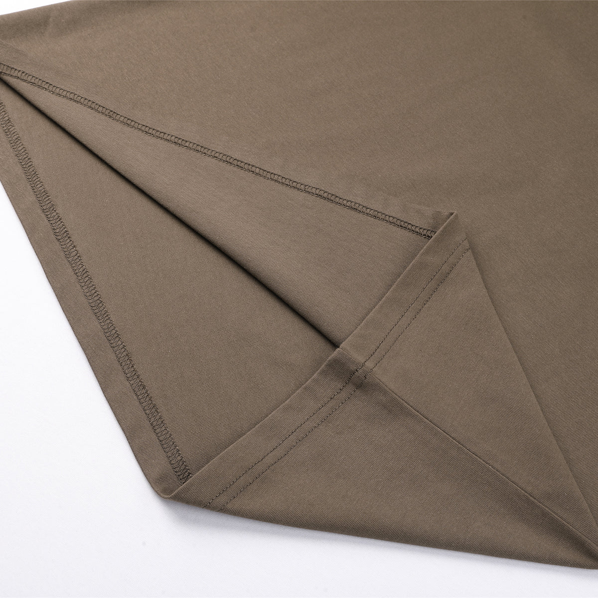 Crew Neck Solid Color Cotton Tee 250gsm