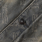 Relaxed Jacquard Denim Trucker Jacket