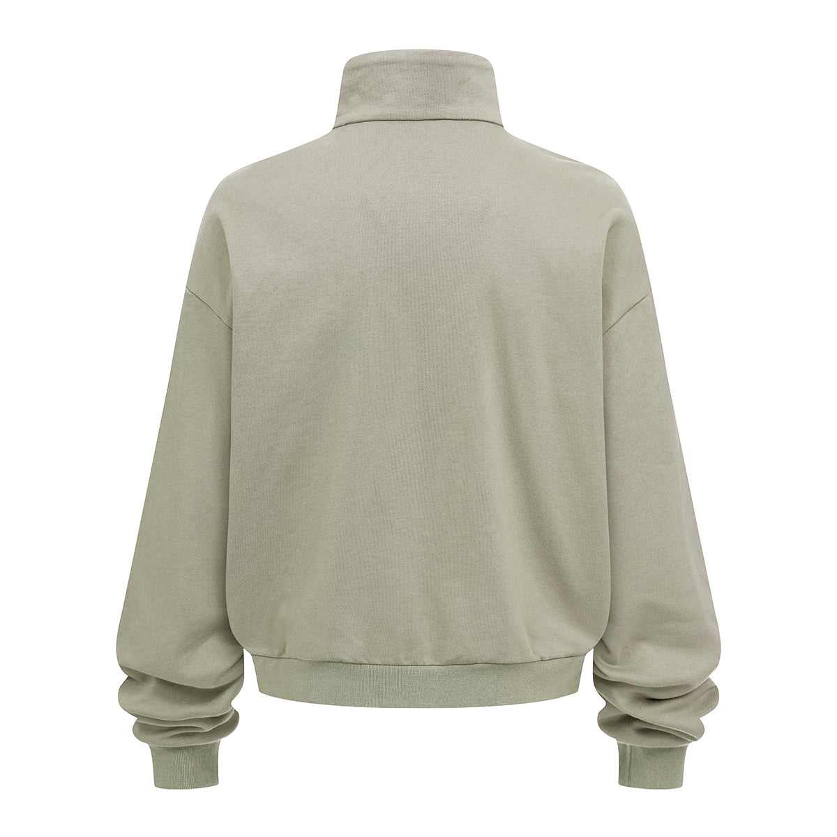 Oversized Zip High Neck Sweatshirt