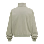 Oversized Zip High Neck Sweatshirt