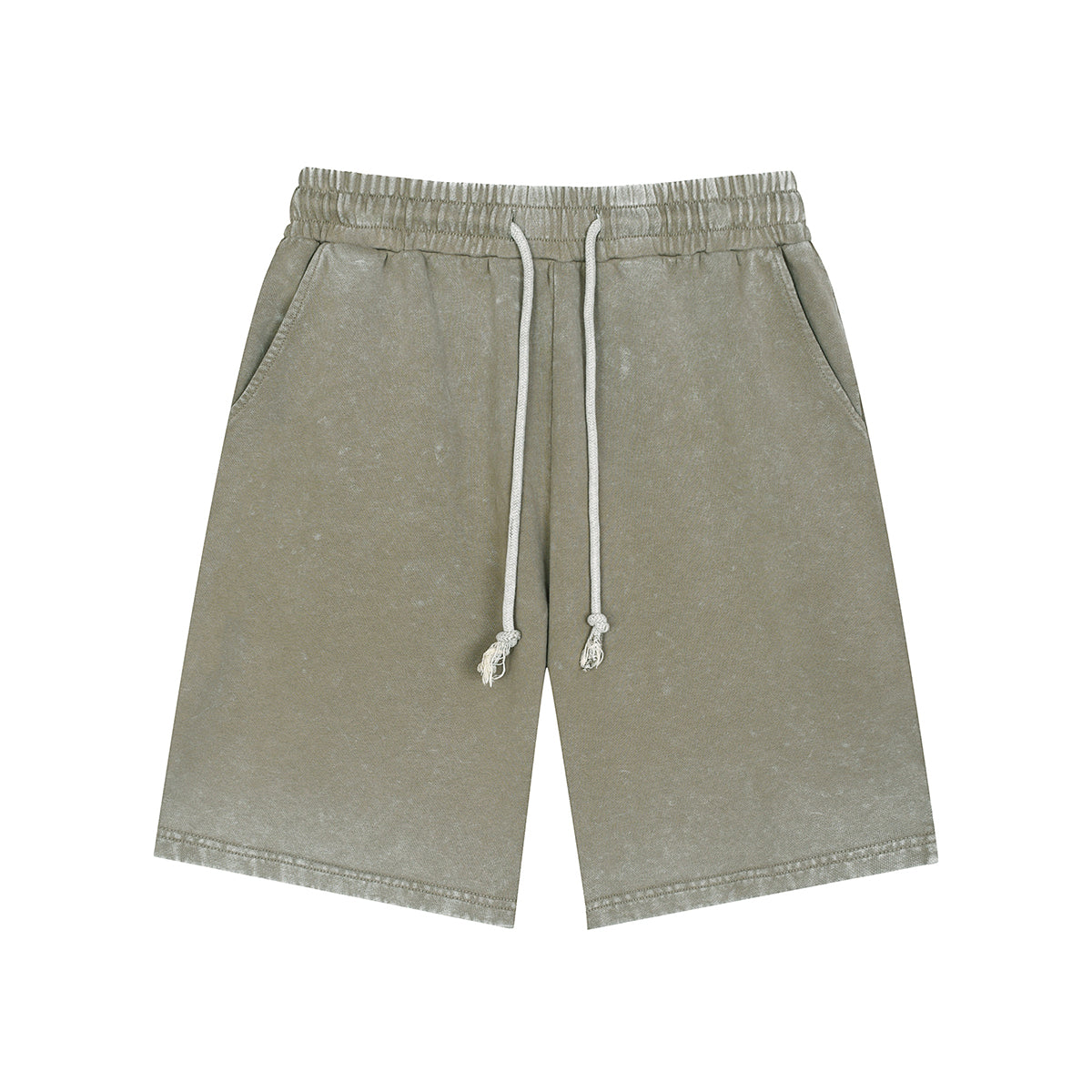 Washed Faded Cotton Sweatshorts